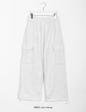 [unisex] Mulkin brushed banding wide cargo pants