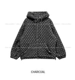Sage Dot Boucle Hood Zip-Up