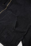 Hibbing hooded over denim jumper