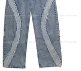 (UNISEX) Line deki color matching denim pants