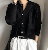 Cable Cardigan Round Ver