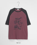 [unisex] Yuhamu Printing Over Short Sleeve T-shirt