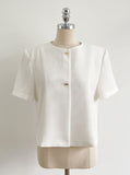 Kolb Round Neck Short Sleeve Tweed Jacket