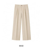 Port One Tuck Bio Cotton Slacks