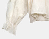 Leuken Pintuck Frill Blouse