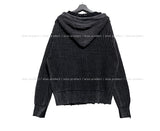 ON Dying Damage Mesh Hood Zip Up