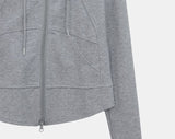 Doming High-Neck Hood Zip-Up