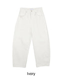 Sehen Curved Wide Cotton Pants