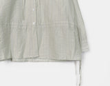 Kenny Stripe Frill Strap See-Through Blouse