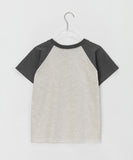 Shitsuki Color Matching Raglan Basic Short Sleeve Tee