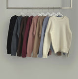 Round Neck Sibori Loose Fit Daily Knit