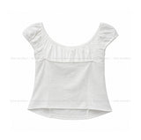 Roen Punching Flower Puff Short Sleeve