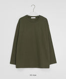 [Unisex] Caliton Cotton Plain Over Long Sleeve Tee