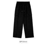 Linen Banding Cargo Wide Pants