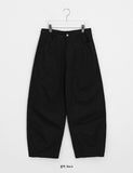 [unisex] Kelper Embroidered Cotton Balloon Wide Pants