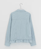 Lancer Round Collar Frill Blouse