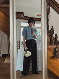 Marina two-tuck banding balloon slacks
