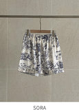 Myuteurin Toile Flower Pajama Set