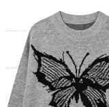 Butterfly Damage Over Knitwear