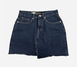 Midi Unbalance Denim Skirt