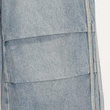 Terne Line Denim Parachute Pants