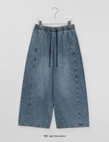 Colden Snap Button Banding Denim Wide Pants