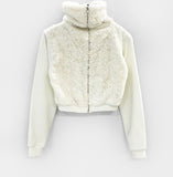 Pittu High Neck Fur Zip-Up