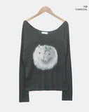 Hoa Vintage Hoals Print T-Shirt