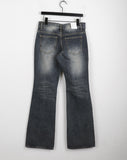 Forton Low-rise Incised Bootcut Denim Pants