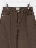 Minami Brown Washing Cotton Wide Pants