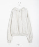 Nimb half-zip brushed hoodie