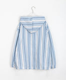 Suki String Stripe Over Hood Zip-Up