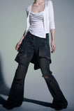 Layered Flare Jeans