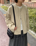 [BAONHAUS] Kyoshi Pocket Corduroy Round Cardigan