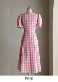 Manilo Puff Tweed Check One Piece