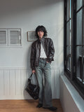 Ito Two Way Crack Leather Jacket