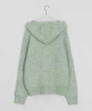 Tinpu Double Button Over Wool Hood Cardigan