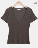 Pton Deep V-Neck Short Sleeve T-shirt