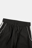 Wave piping nylon track pants