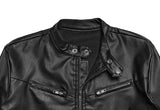 Ahu Biker Leather Crop Jacket