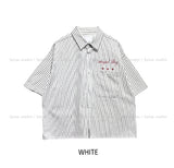 ENZ STRIPED HALF SHIRT