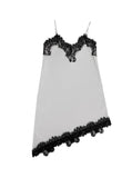 Silver Lace Slip One Piece