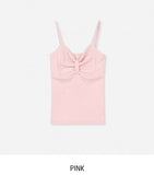Kibble Ribbon Shirred Sleeveless Top