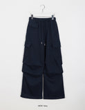 Login Banding Brushed Cargo Parachute Pants