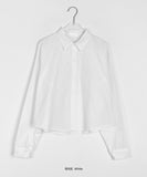 Envmi Color Basic Crop Shirt