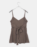 Sella Heart Neck Button Sleeveless Mini One Piece
