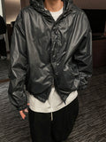 Color coated hooded jacket