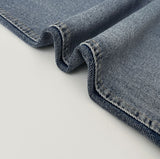 Catbrush Washing Ripped Jeans Semi-Bootcut Denim Pants