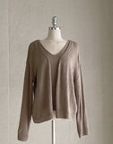 Chevin V-Neck Sleeveless Knit Cardigan Set