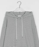 [unisex] Koiku Stripe String Over Hood Tee